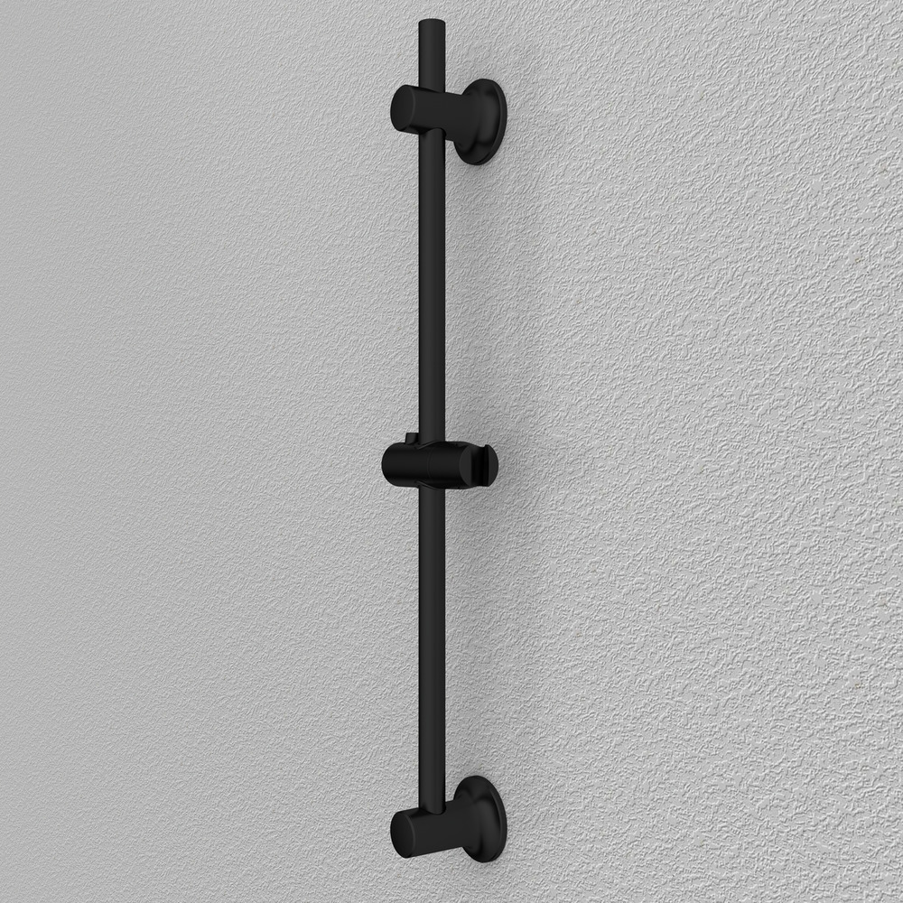 YNL Duschstange Verstellbar 86-167 Cm – Schwarze Teleskopstange Zum Kleben Ohne Bohren